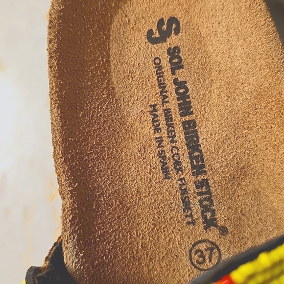 Sol John Birkenstock Womens Beaded Leather Toe Ring Boho Sandals 37 / 6 - 6.5 - Picture 8 of 10